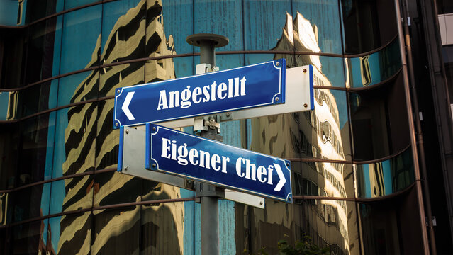 Signposts the direct way to Own Boss versus Employed