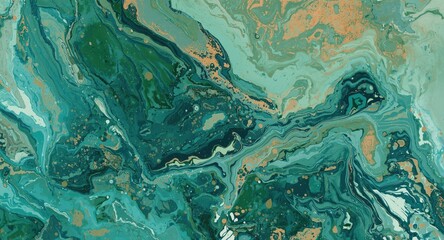 Fototapeta premium Hand painted acrylic background with surreal marble and stroke textures for design