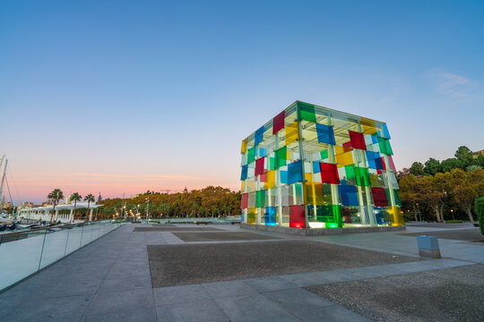 Centre Pompidou museum at sunrise. The Centre Pompidou in Paris is a renowned cultural center and museum for 20th and 21st-century art, inaugurated in 1977