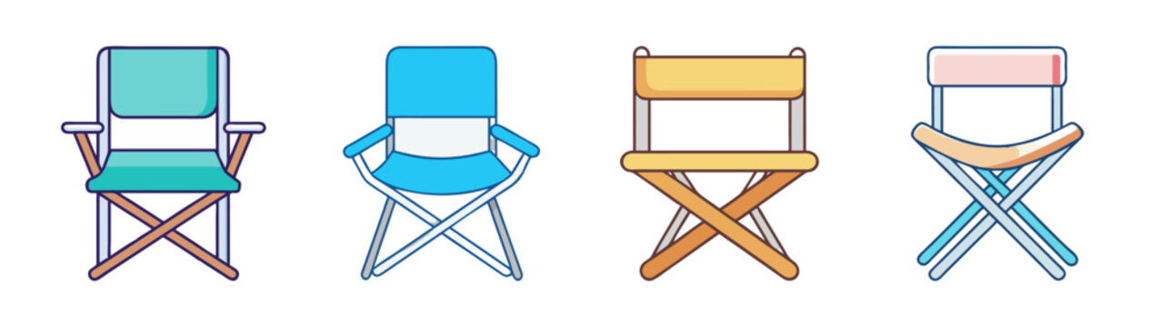 Find folding chair illustrations: camping chair, beach chair, portable chair, outdoor chair designs