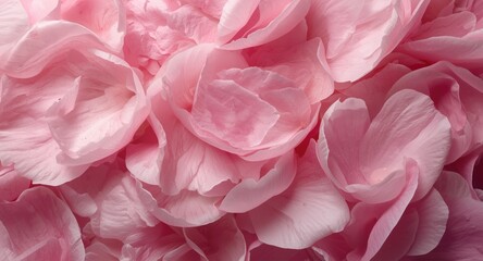 Fototapeta premium Lightly faded peony petals pattern combined with subtle studio lighting for background