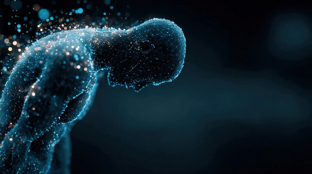 Digital pain pattern recognition analytics concept demonstrating chronic pain monitoring frameworks neural signal interpretation systems personalized pain management technology