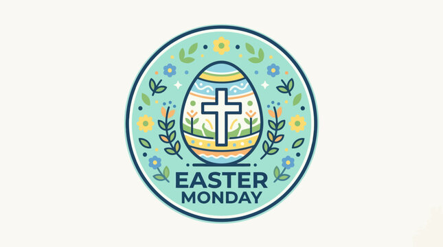 Easter Monday Decorative Badge