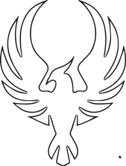 Fototapeta premium Bird Symbol Silhouette Vector, Flying Bird Icon Isolated Black Shape