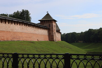 Historic fortress scenery. Ancient wall with scenic views © diczman