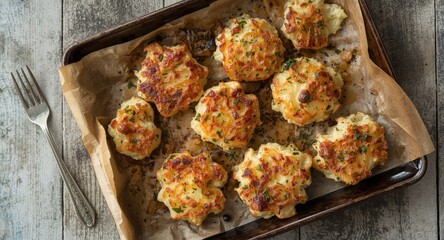 Fototapeta premium Hanukkah celebration featuring classic potato latkes