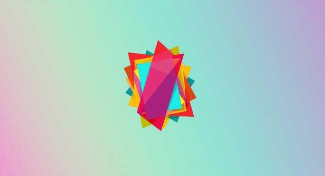 Retro geometric shapes pattern reminiscent of the 1970s