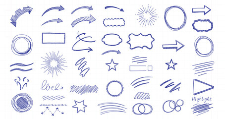 Comprehensive UI Annotation and Highlight Kit: Hand-Drawn Callouts, Directional Arrows, and Emphasis Marks © MD