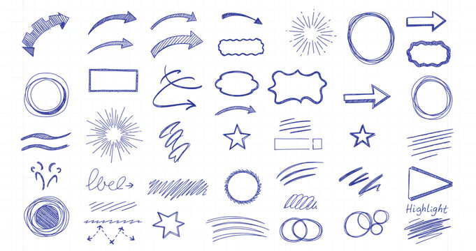 Comprehensive UI Annotation and Highlight Kit: Hand-Drawn Callouts, Directional Arrows, and Emphasis Marks