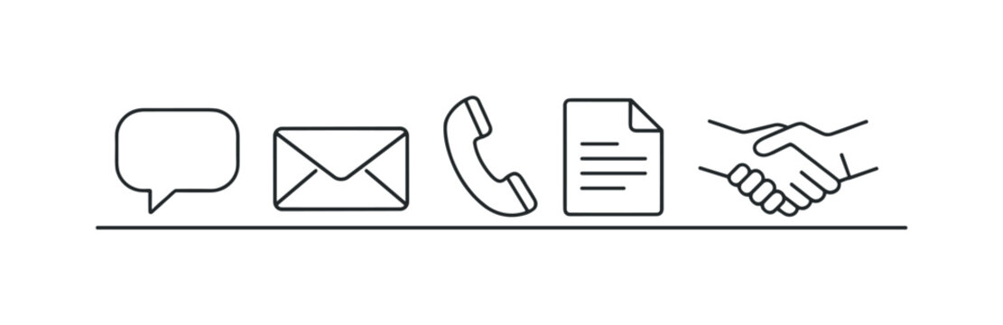 Clear communication and effective teamwork in a professional environment for smooth collaboration and shared goals achievement, speech bubble, envelope, phone handset, document