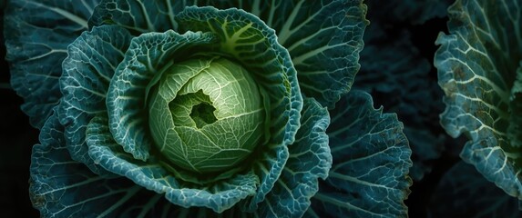 Obraz premium Scientific analysis of downy mildew presence on cabbage