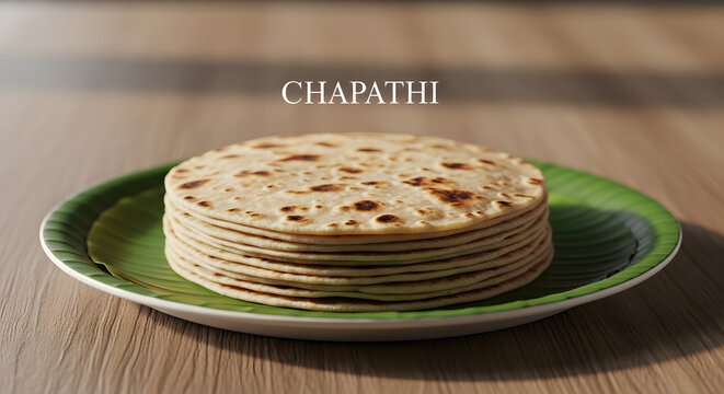 Soft Homestyle Indian Chapathi Stack