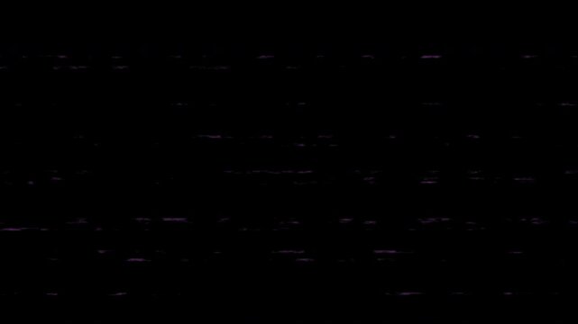 Purple VHS Grain Noise Overlay with Analog Distortion, Subtle Glitch Particles and Retro Cinematic Background Loop