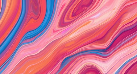 Obraz premium dynamic flowing shapes background suitable for computer wallpaper with copy space