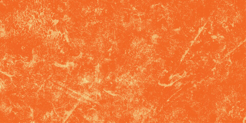 Fototapeta premium Warm orange scratched surface background. Bold orange distressed paint texture. Sunny orange abstract distressed. Dynamic orange rough grunge surface. 