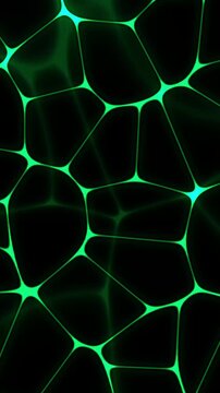 abstract technology looped background.Geometric vertical background.Abstract sci fi green pattern