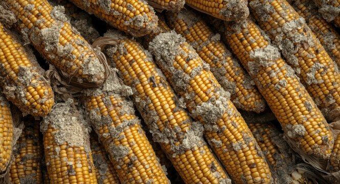 Mold infestation on stored corn as indicator of aflatoxin presence