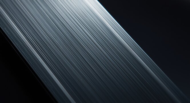 High detail closeup of ferrotitanium improving metal characteristics
