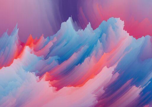 Vibrant residual color fields blur and distort in a purely abstract digital representation of visual memory, glowing, optical, design