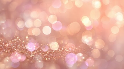 Obraz premium Romantic Pastel Glitter Surface Featuring Warm Gold Highlights