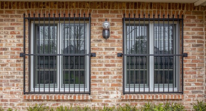 Metal security grilles for home windows providing safety