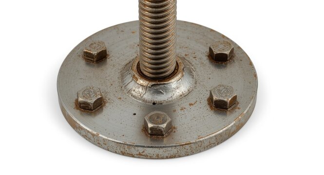 Fastening a metal support post with enlarged screws at the basal area