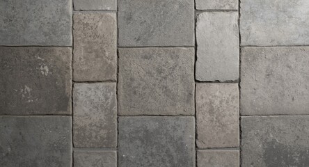 Fototapeta premium gray stone texture ceramic tile floor with decorative paving stone arrangement