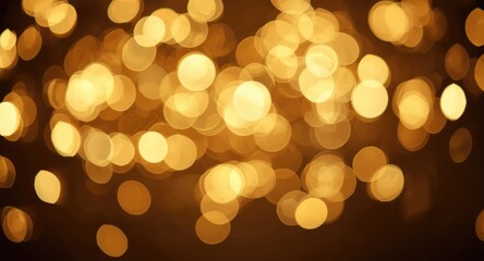 Obraz premium Holiday bokeh light texture backdrop including copy space for creative use