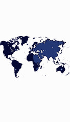 Naklejka premium Globally Connected Digital World Map Highlighting Major Cities with Illuminated Points Reflecting International Connectivity