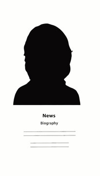 Silhouette of an Unidentified Person on a Blank Background Representing Anonymity and Mystery in Modern Portrait Photography