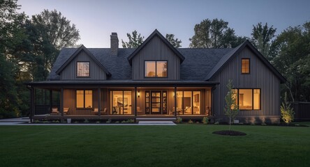 Obraz premium Renovated home outer structure highlighting modern aesthetics