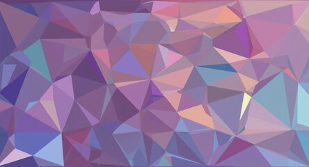 Fototapeta premium Multihued geometric polygonal pattern forming an abstract and lively background