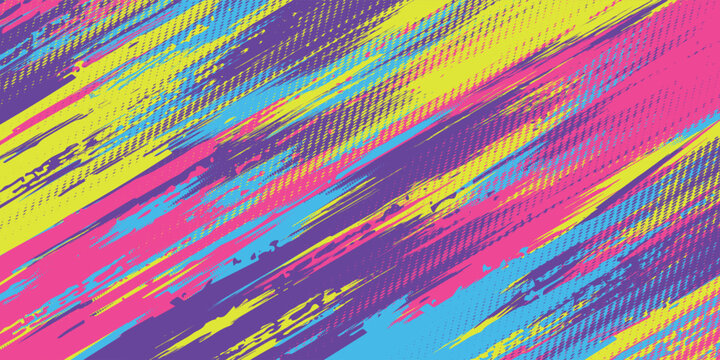 Grunge design of modern jersey colors and patterns, abstract colorful lines sublimation, sports background, cheering, running, cycling, basketball, netball, event, team, vector illustration. eps 10
