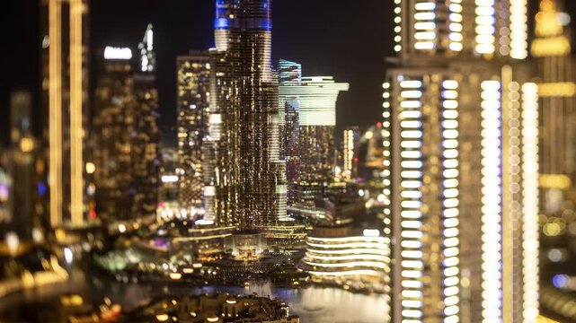dubai skyline from a unique high vantage point