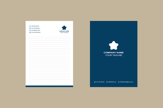Professional Corporate Notepad Template Modern Clean Design