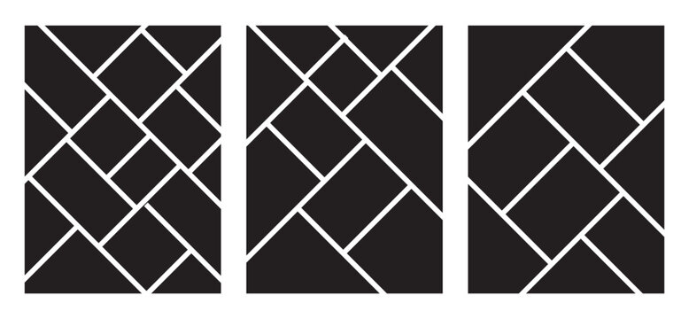 Image collage layout template. Beige mosaic mood board grid collection. Picture frame set. Photo album idea for banner, poster, comic page, flyer, brochure, booklet, memory wall design. Vector pack