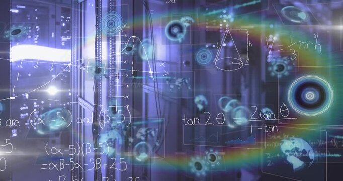 Video explains data transfer in networks using math problems and digital animation.