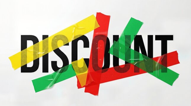 Sale 10% Off and Limited Time offer with Price Tag on red background/ Generated by AI