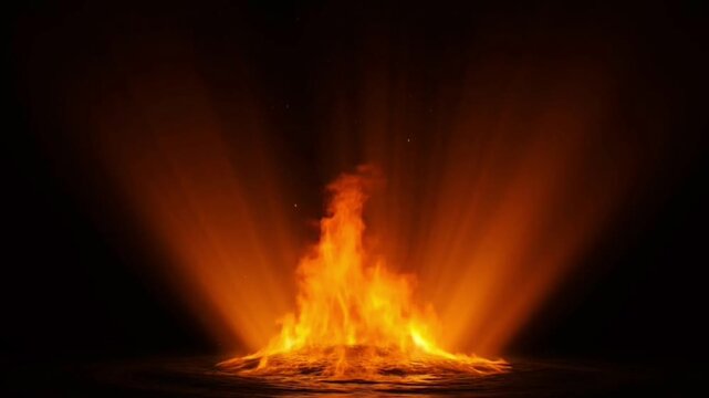 Abstract Oil Flame & Horizon Tension