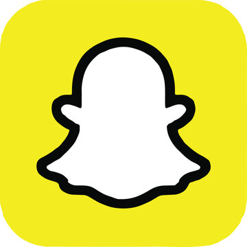 snapchat ghostface chillah logo white ghost yellow background