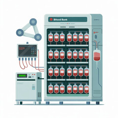 Fototapeta premium Automated Blood Bank Storage System