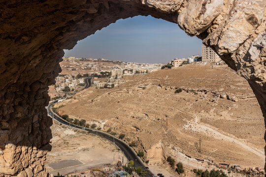 View fom Karak castle, Jordan