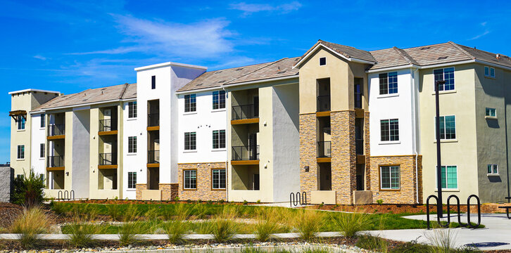 Newly built apartment units