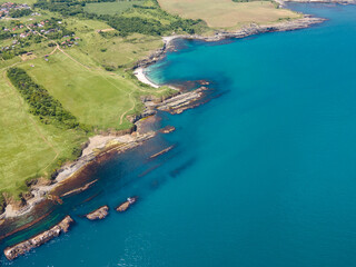 Obraz premium Black Sea coastline near village of Varvara, Bulgaria