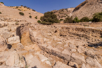 Obraz premium Roman Theatre at ancient Pella ruins, Jordan