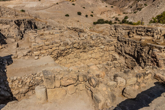 Canaanite Temple at ancient Pella ruins, Jordan