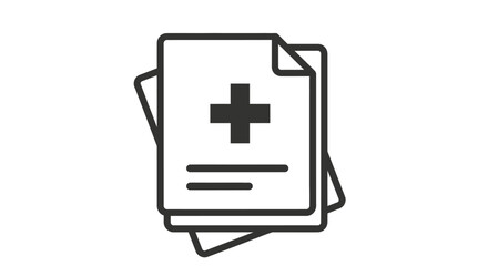Fototapeta premium Medical Document Health Form Paperwork.