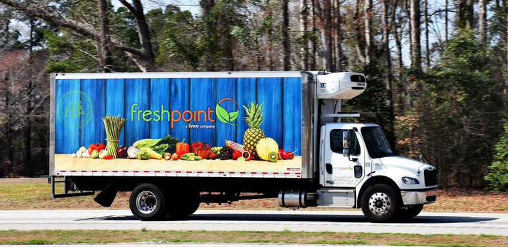 FreshPoint Company Truck, Interstate 95, North Carolina, USA
