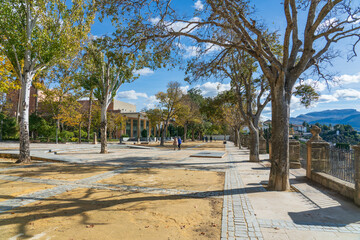 Alameda del Tajo park balcony in Ronda. Spain