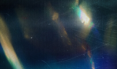 Light leaks photo film overlay effect, grainy noise light leaks bokeh shaped retro film grainy texture background, aged dust scratches dirty film photo background © Uuganbayar